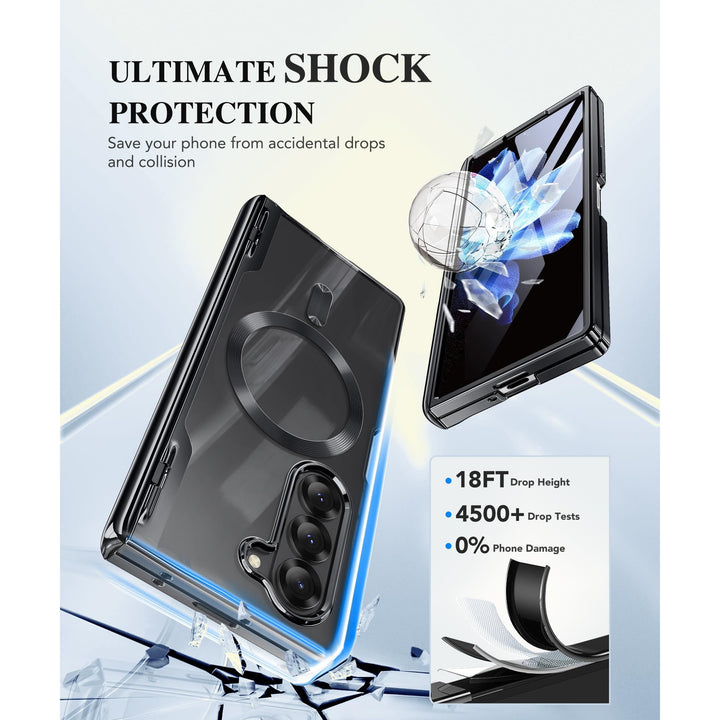GoldMagnet Case for Z Fold 6 with S Pen & Protector - DOKUTRONIX