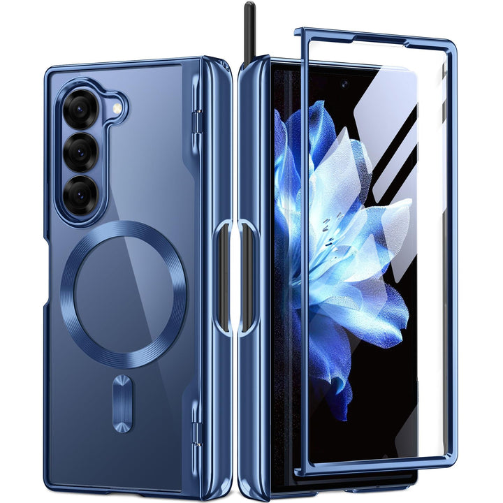 GoldMagnet Case for Z Fold 6 with S Pen & Protector - DOKUTRONIX