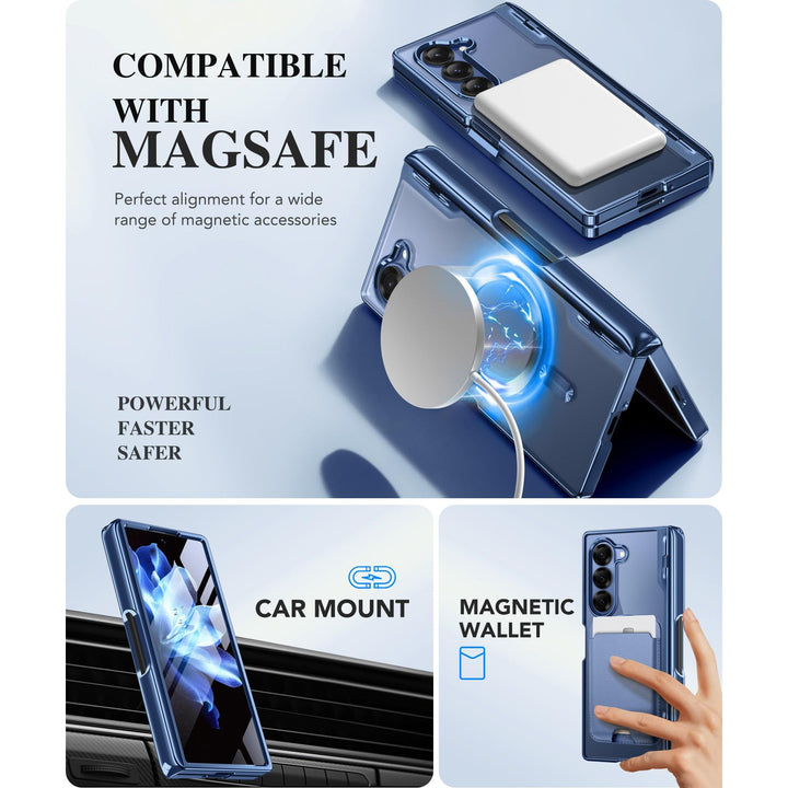 GoldMagnet Case for Z Fold 6 with S Pen & Protector - DOKUTRONIX