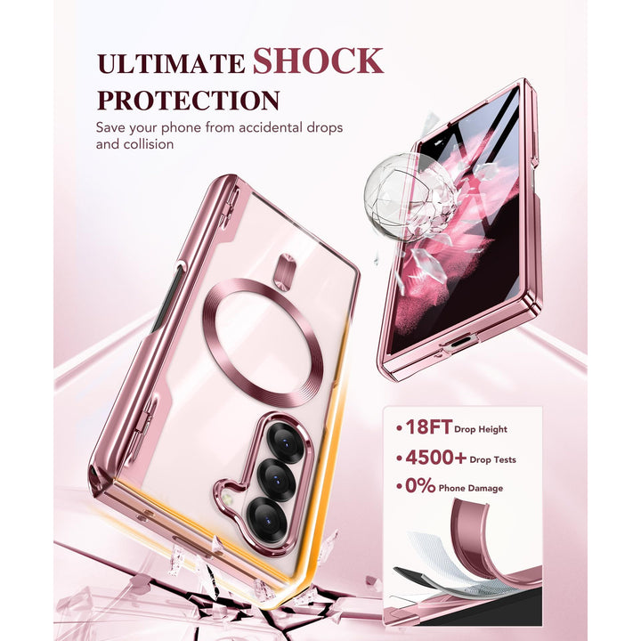 GoldMagnet Case for Z Fold 6 with S Pen & Protector - DOKUTRONIX