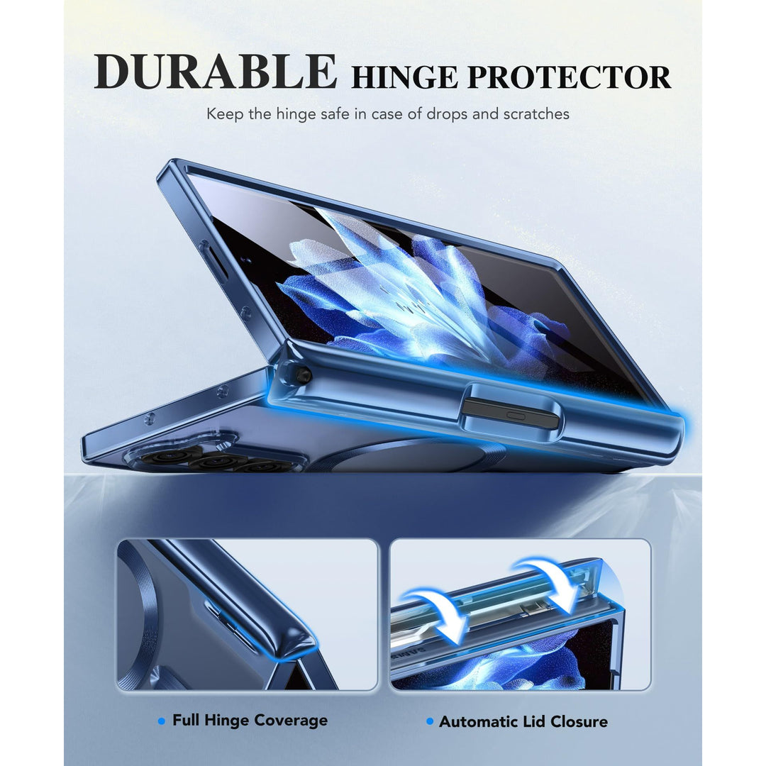 GoldMagnet Case for Z Fold 6 with S Pen & Protector - DOKUTRONIX