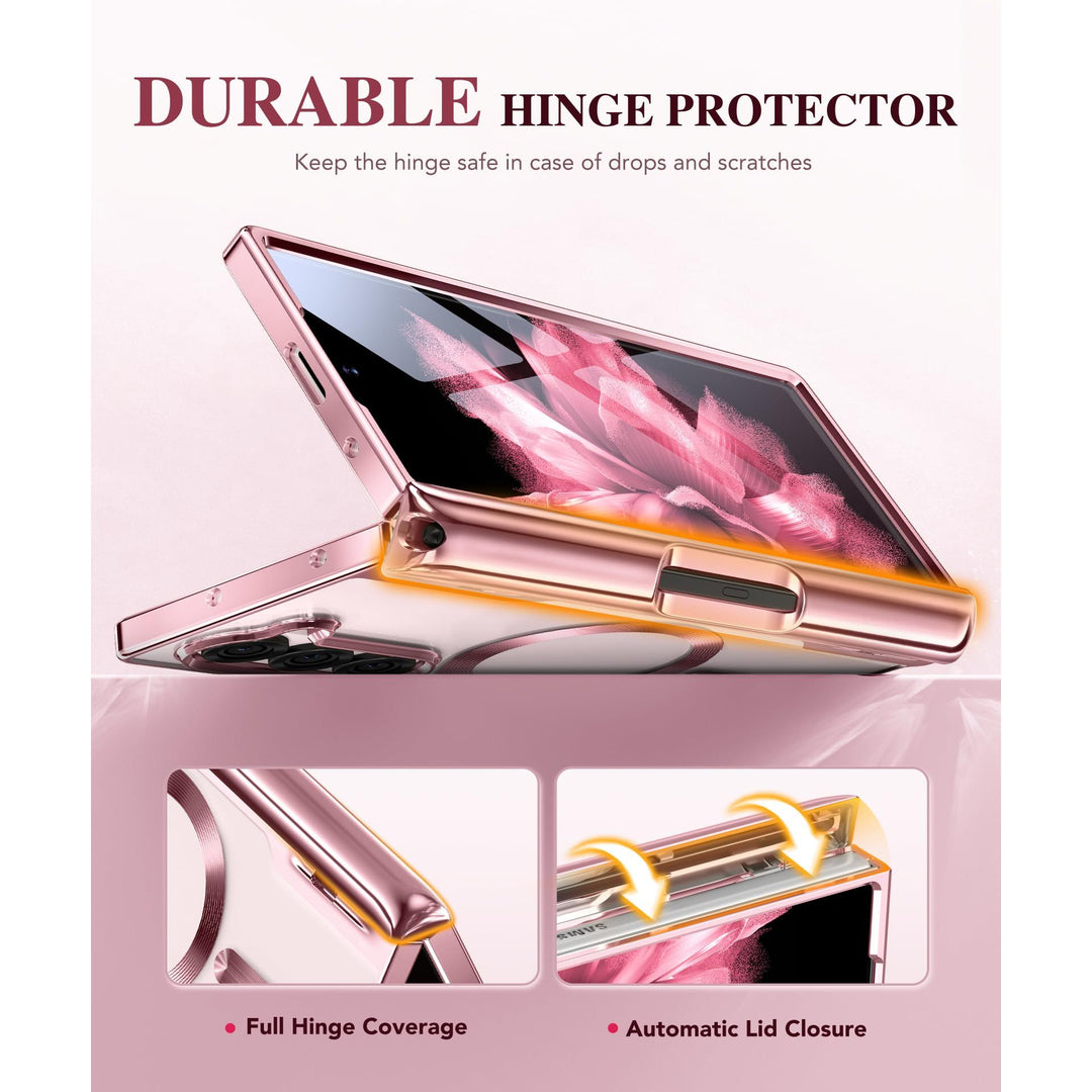 GoldMagnet Case for Z Fold 6 with S Pen & Protector - DOKUTRONIX