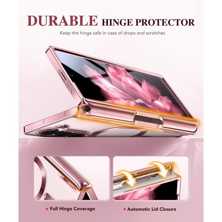 GoldMagnet Case for Z Fold 6 with S Pen & Protector - DOKUTRONIX