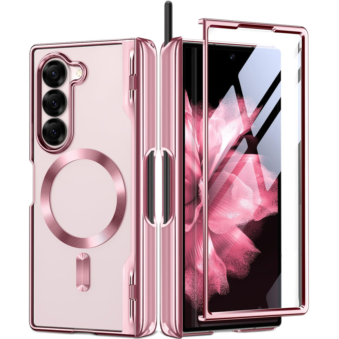 GoldMagnet Case for Z Fold 6 with S Pen & Protector - DOKUTRONIX