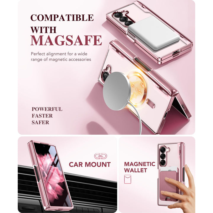 GoldMagnet Case for Z Fold 6 with S Pen & Protector - DOKUTRONIX