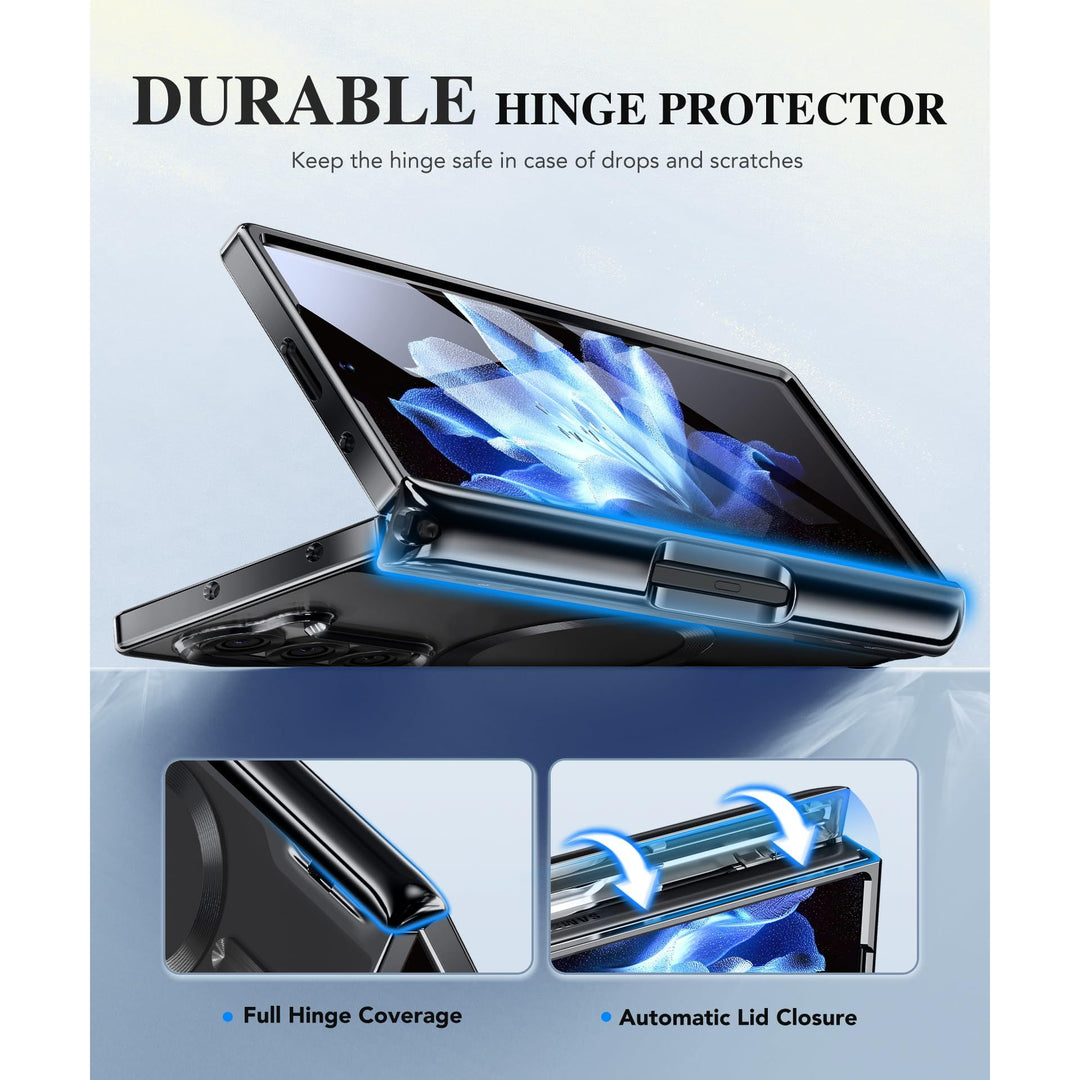 GoldMagnet Case for Z Fold 6 with S Pen & Protector - DOKUTRONIX