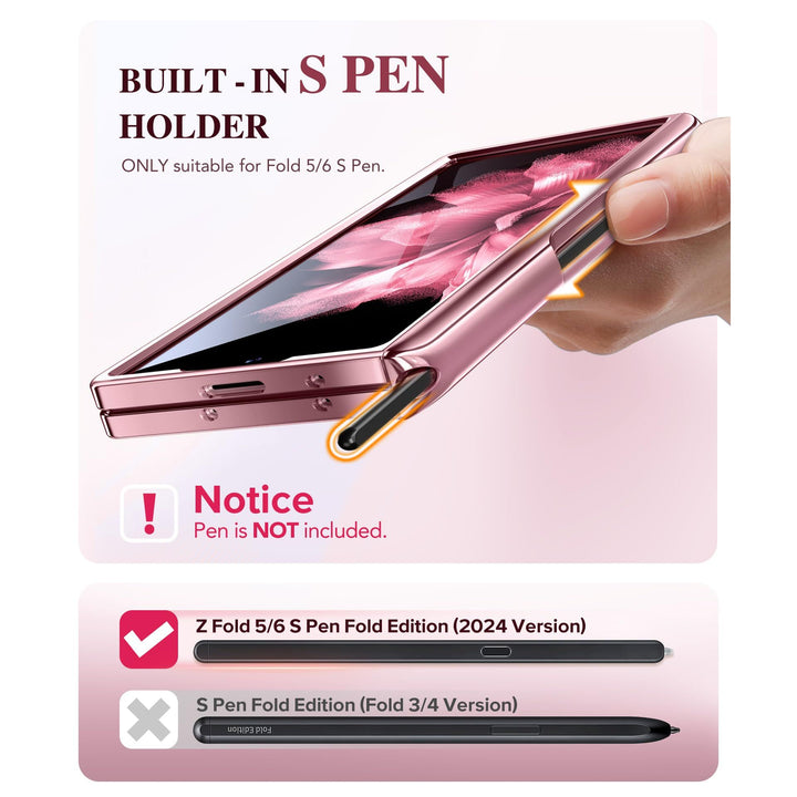 GoldMagnet Case for Z Fold 6 with S Pen & Protector - DOKUTRONIX