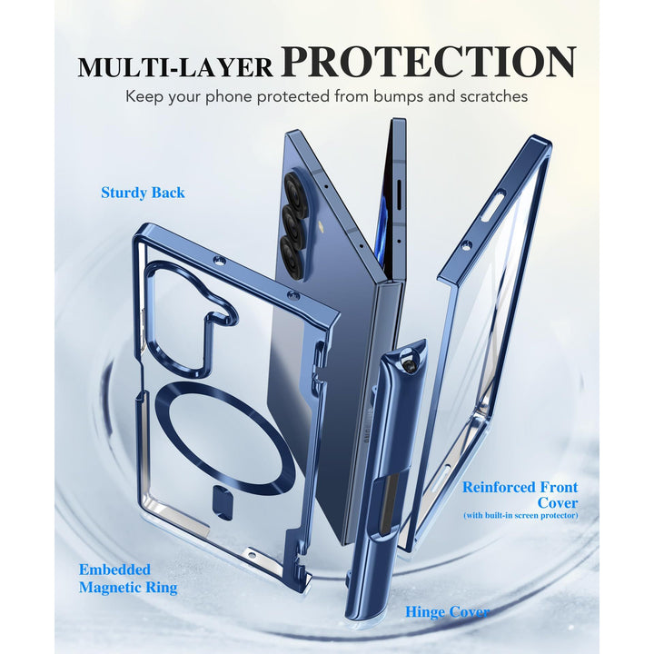 GoldMagnet Case for Z Fold 6 with S Pen & Protector - DOKUTRONIX