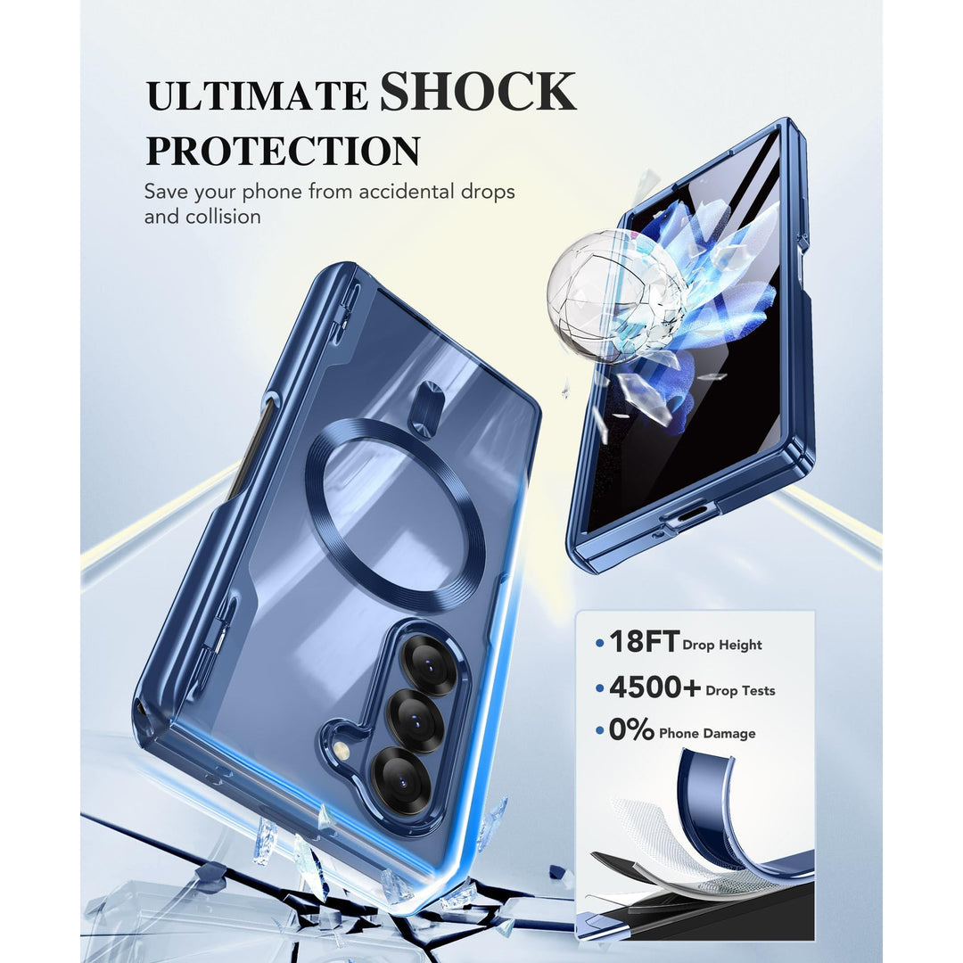GoldMagnet Case for Z Fold 6 with S Pen & Protector - DOKUTRONIX