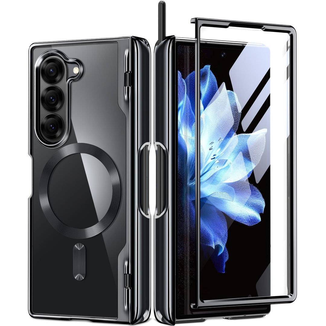 GoldMagnet Case for Z Fold 6 with S Pen & Protector - DOKUTRONIX