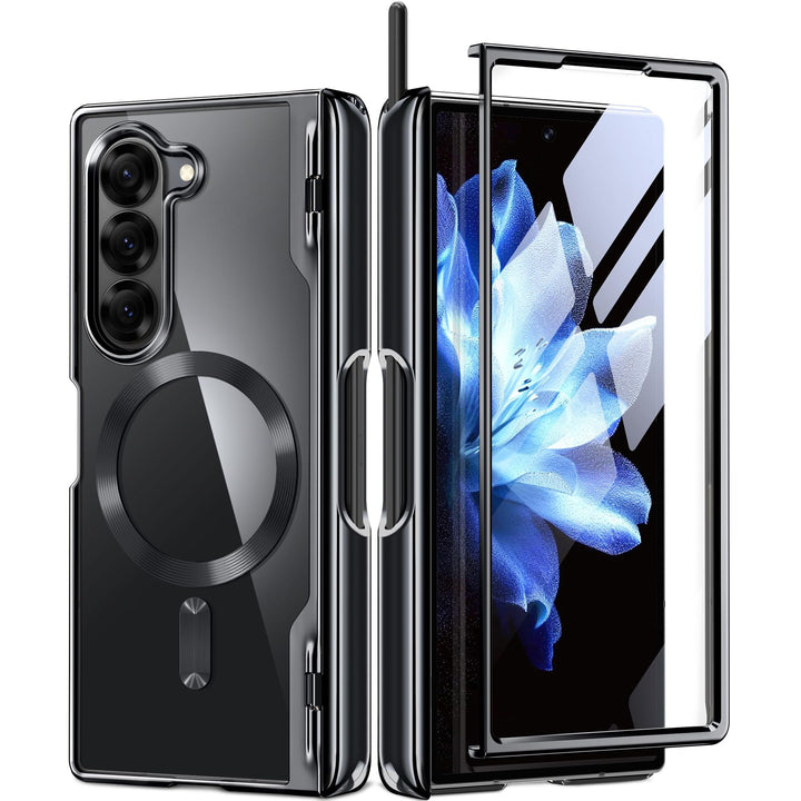 GoldMagnet Case for Z Fold 6 with S Pen & Protector - DOKUTRONIX