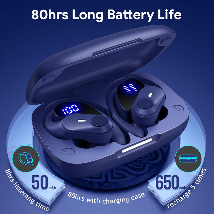GOLREX ProActive Noise Cancelling Earbuds 80H Charge - DOKUTRONIX