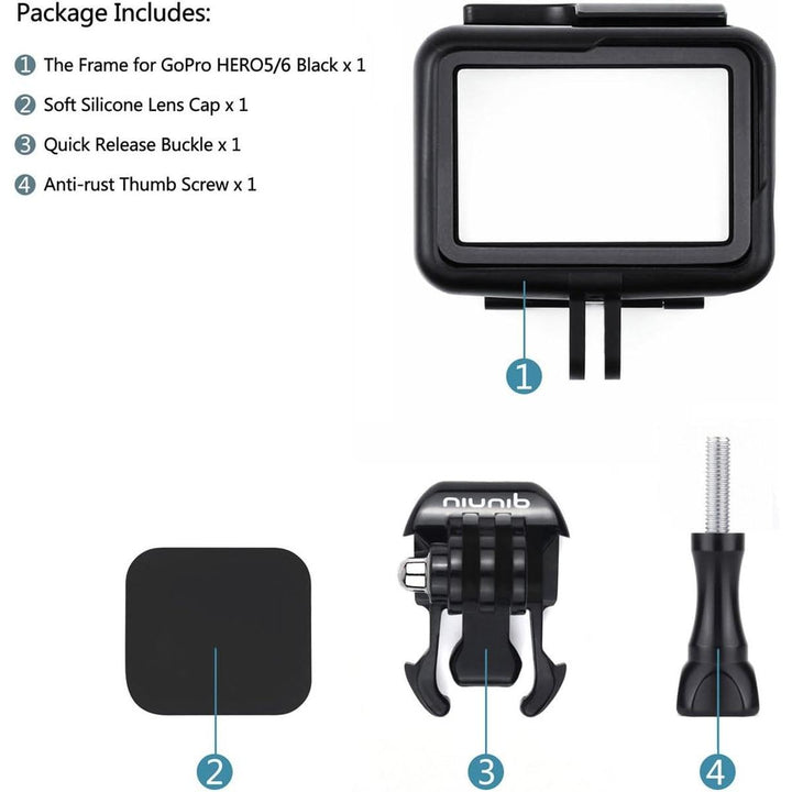 Hero Black Frame Mount Case - Protective Kit - DOKUTRONIX