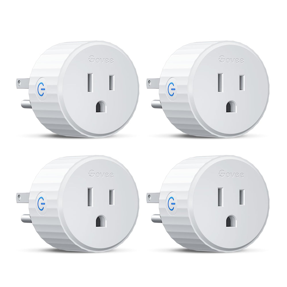 Govee Smart Plug, WiFi Plugs Work with Alexa & Google Assistant, Smart Outlet with Timer & Group Controller, WiFi Outlet for Home, No Hub Required, ETL & FCC Certified, 2.4G WiFi Only, 4 Pack - DOKUTRONIX