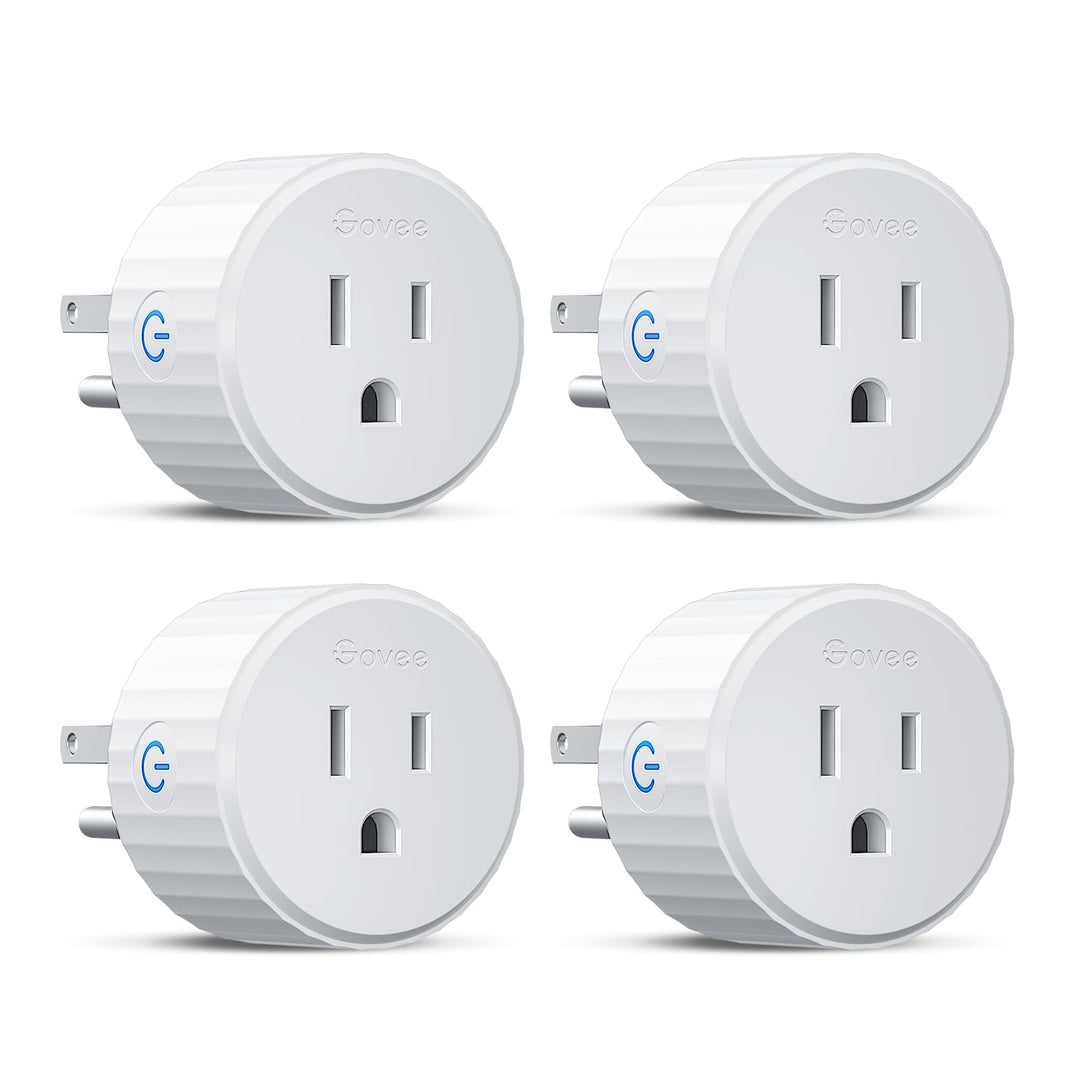Govee Smart Plug, WiFi Plugs Work with Alexa & Google Assistant, Smart Outlet with Timer & Group Controller, WiFi Outlet for Home, No Hub Required, ETL & FCC Certified, 2.4G WiFi Only, 4 Pack - DOKUTRONIX