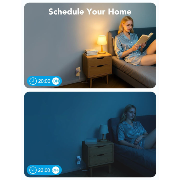 Govee Smart Plug, WiFi Plugs Work with Alexa & Google Assistant, Smart Outlet with Timer & Group Controller, WiFi Outlet for Home, No Hub Required, ETL & FCC Certified, 2.4G WiFi Only, 4 Pack - DOKUTRONIX