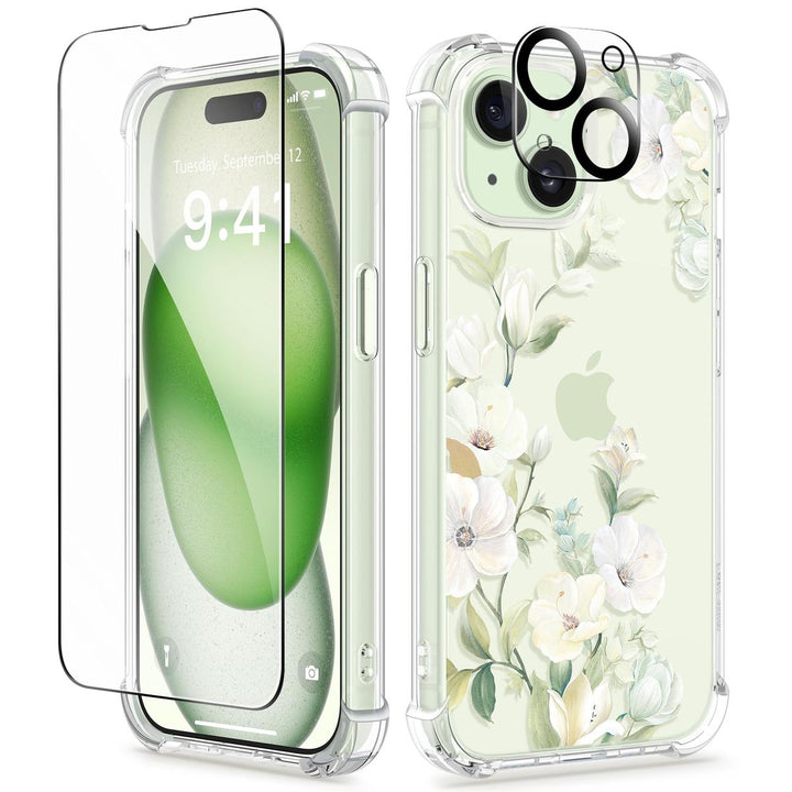 Floratopia Slim 3-in-1 iPhone 15 Plus Case - DOKUTRONIX