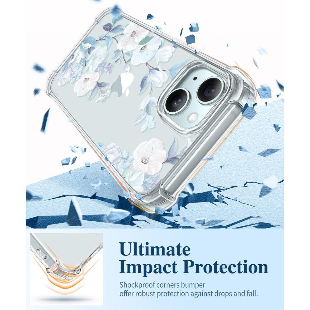 Floratopia Slim 3-in-1 iPhone 15 Plus Case - DOKUTRONIX