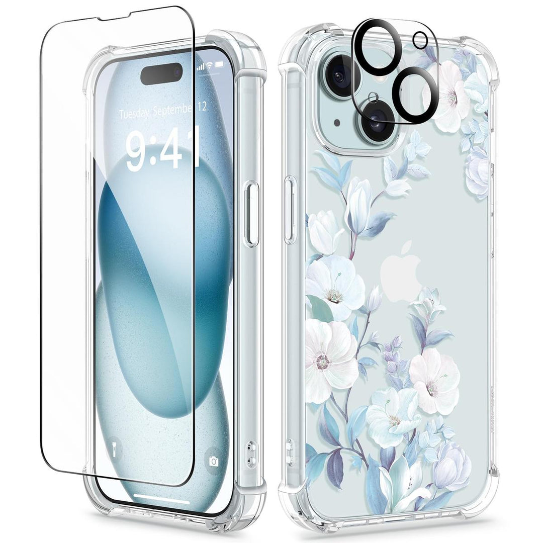 Floratopia Slim 3-in-1 iPhone 15 Plus Case - DOKUTRONIX