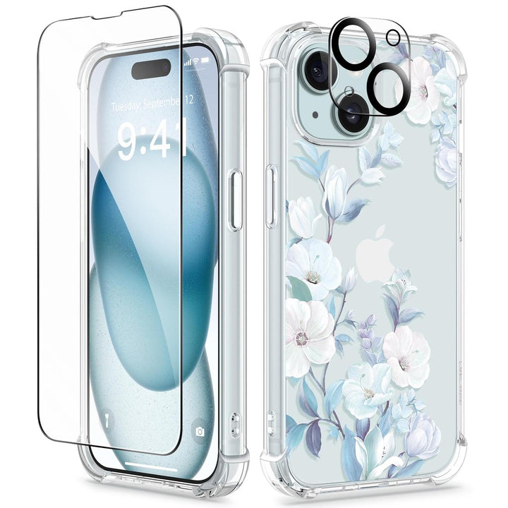 Floratopia Slim 3-in-1 iPhone 15 Plus Case - DOKUTRONIX