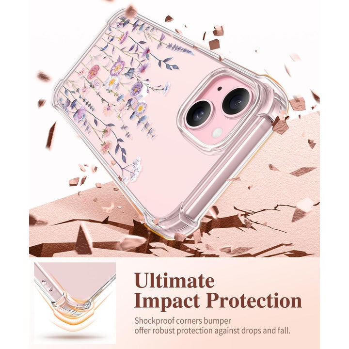 Floratopia Slim 3-in-1 iPhone 15 Plus Case - DOKUTRONIX