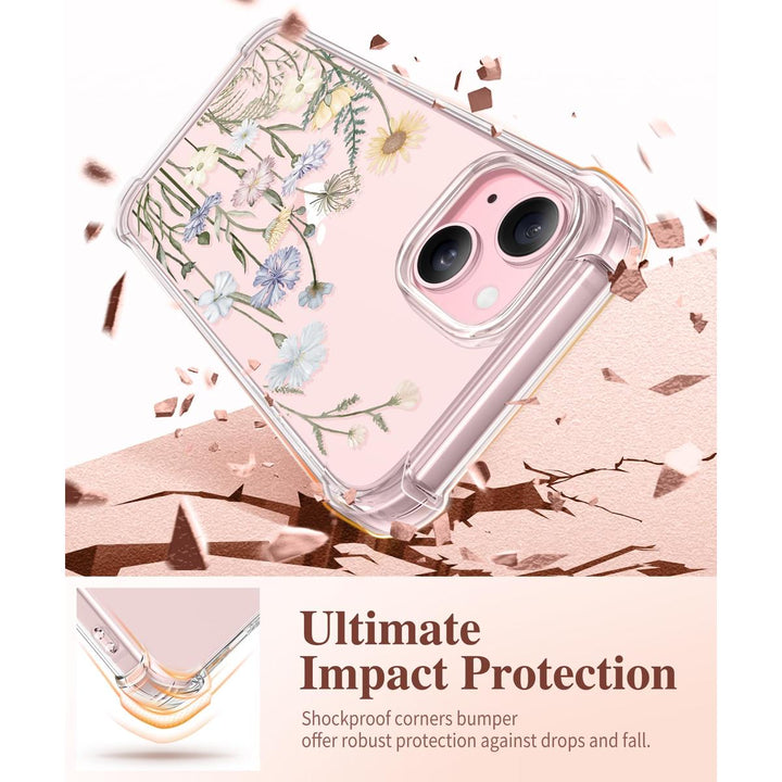 Floratopia Slim 3-in-1 iPhone 15 Plus Case - DOKUTRONIX