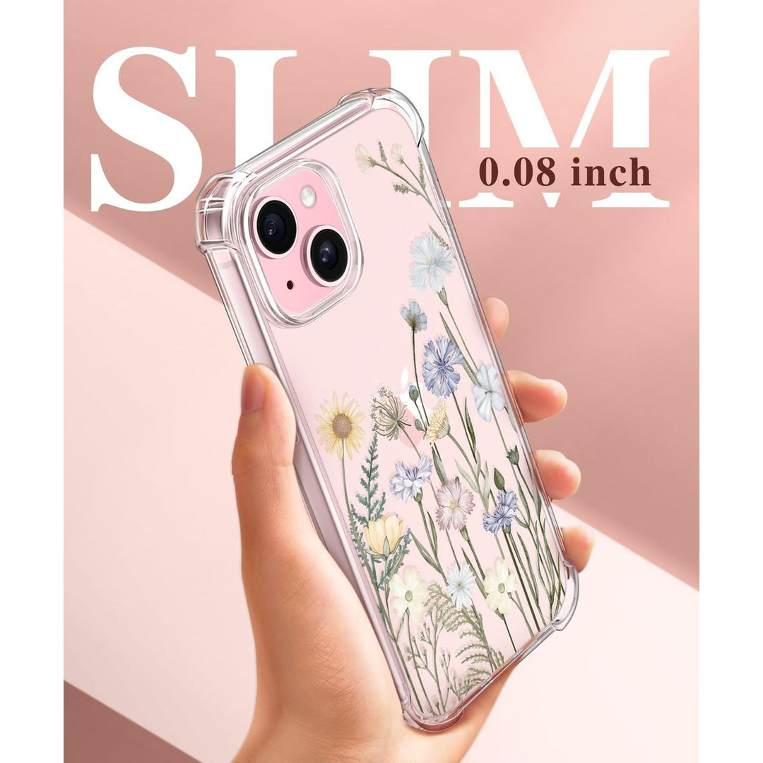 Floratopia Slim 3-in-1 iPhone 15 Plus Case - DOKUTRONIX
