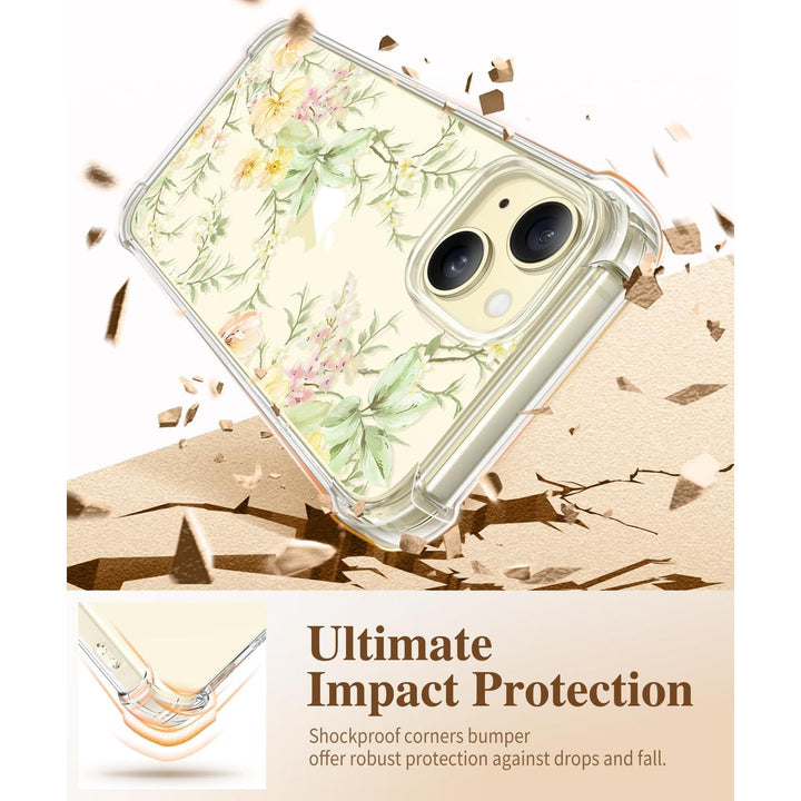 Floratopia Slim 3-in-1 iPhone 15 Plus Case - DOKUTRONIX