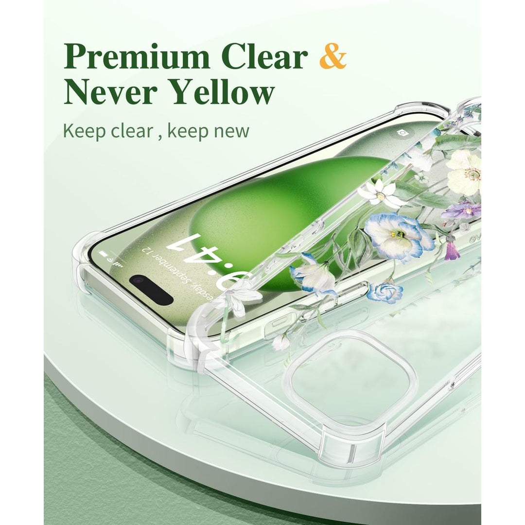 Floratopia Slim 3-in-1 iPhone 15 Plus Case - DOKUTRONIX