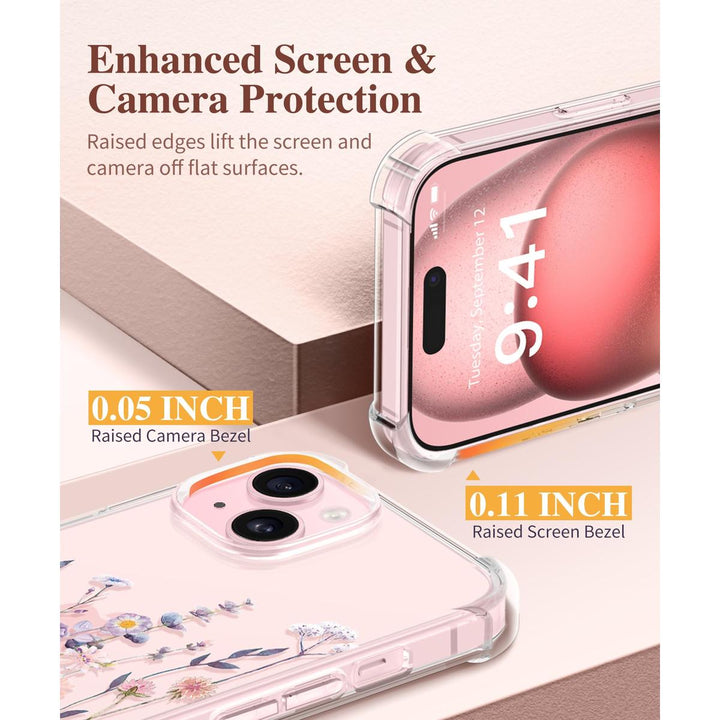 Floratopia Slim 3-in-1 iPhone 15 Plus Case - DOKUTRONIX