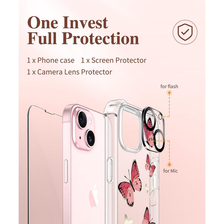 Floratopia Slim 3-in-1 iPhone 15 Plus Case - DOKUTRONIX