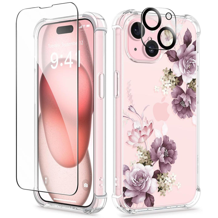 Floratopia Slim 3-in-1 iPhone 15 Plus Case - DOKUTRONIX