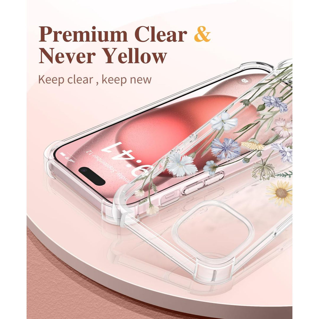 Floratopia Slim 3-in-1 iPhone 15 Plus Case - DOKUTRONIX
