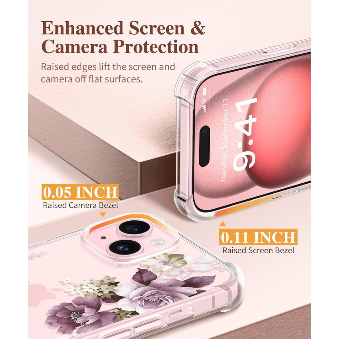 Floratopia Slim 3-in-1 iPhone 15 Plus Case - DOKUTRONIX