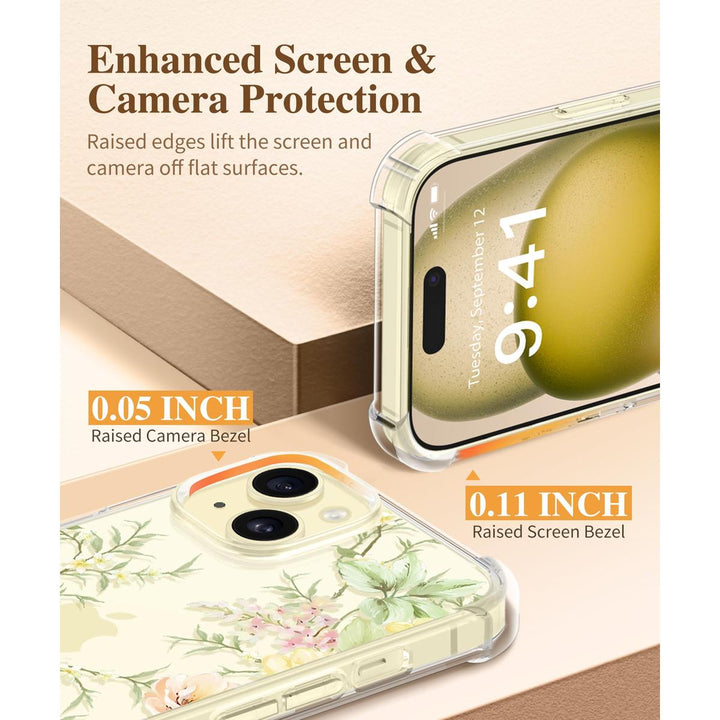 Floratopia Slim 3-in-1 iPhone 15 Plus Case - DOKUTRONIX