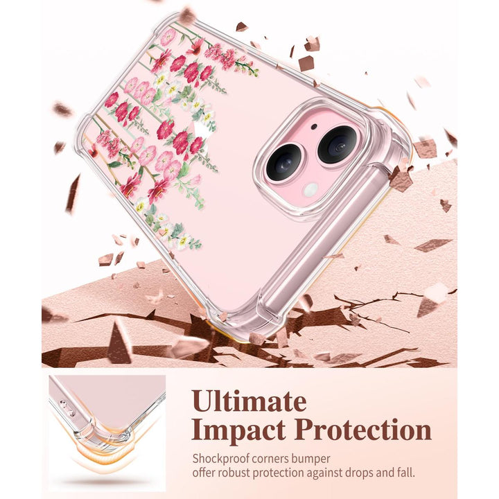 Floratopia Slim 3-in-1 iPhone 15 Plus Case - DOKUTRONIX