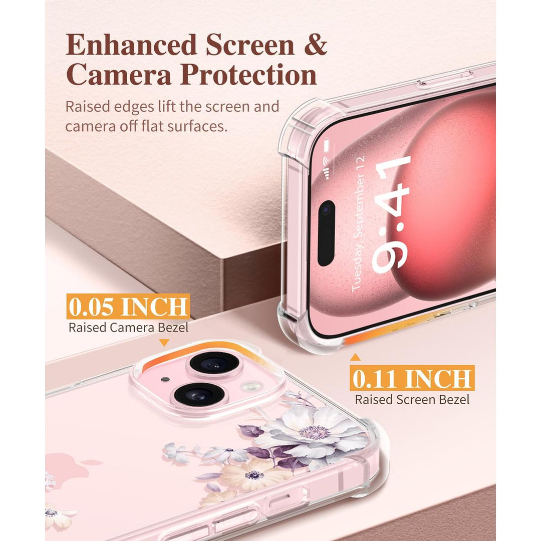 Floratopia Slim 3-in-1 iPhone 15 Plus Case - DOKUTRONIX