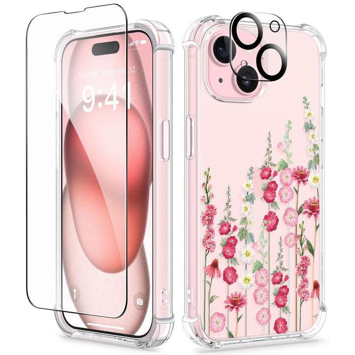 Floratopia Slim 3-in-1 iPhone 15 Plus Case - DOKUTRONIX