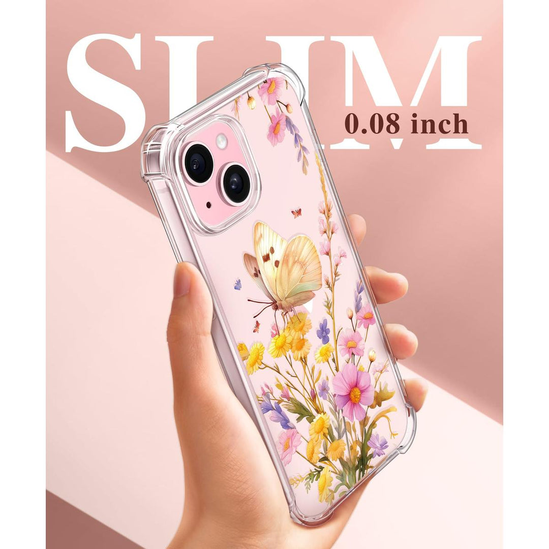Floratopia Slim 3-in-1 iPhone 15 Plus Case - DOKUTRONIX