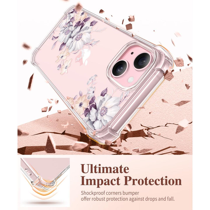 Floratopia Slim 3-in-1 iPhone 15 Plus Case - DOKUTRONIX