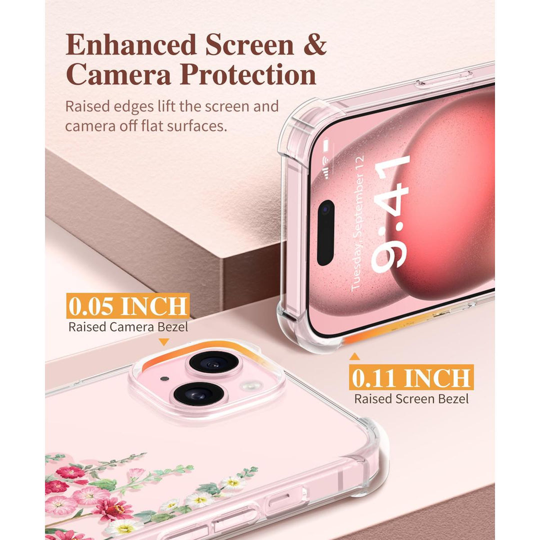 Floratopia Slim 3-in-1 iPhone 15 Plus Case - DOKUTRONIX