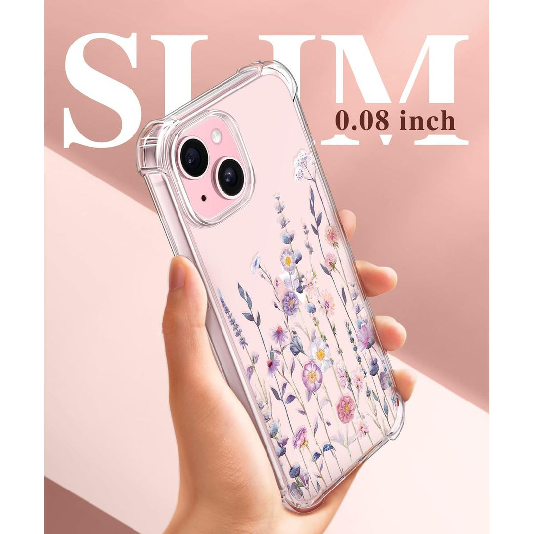 Floratopia Slim 3-in-1 iPhone 15 Plus Case - DOKUTRONIX
