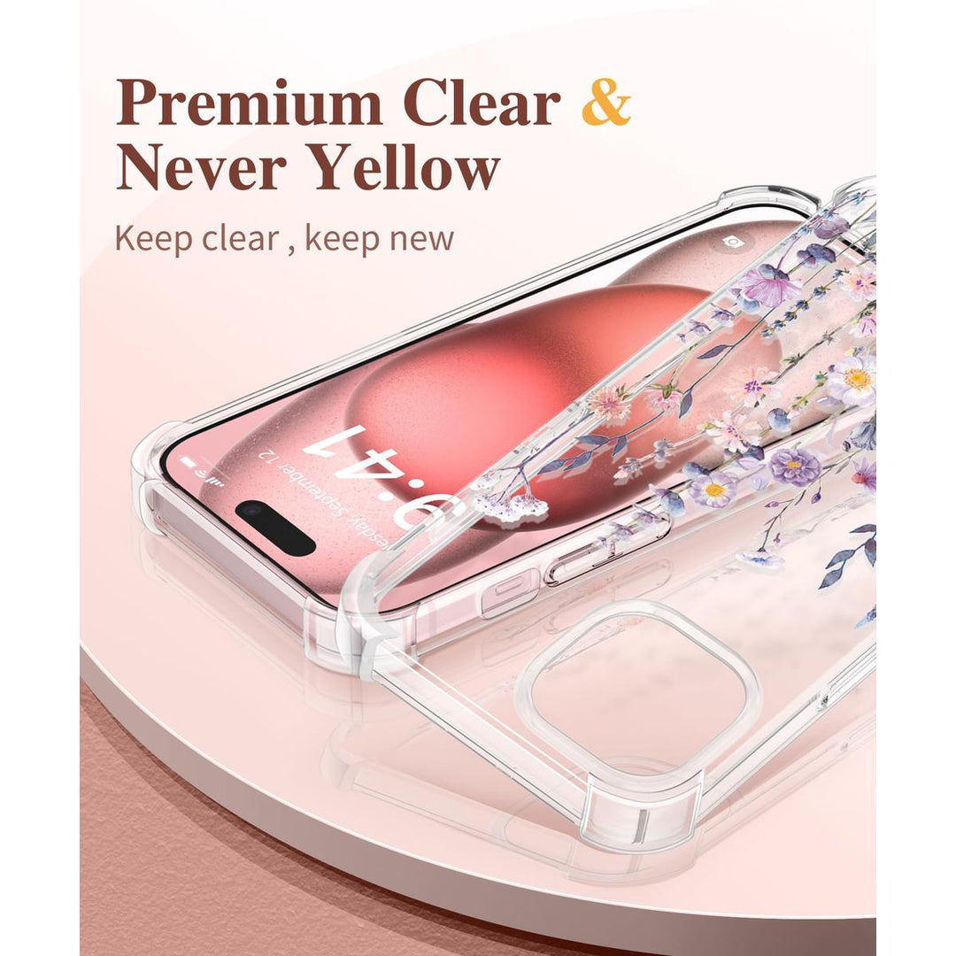 Floratopia Slim 3-in-1 iPhone 15 Plus Case - DOKUTRONIX
