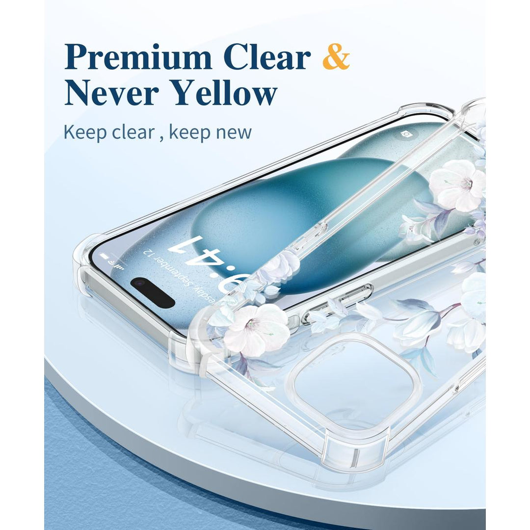Floratopia Slim 3-in-1 iPhone 15 Plus Case - DOKUTRONIX