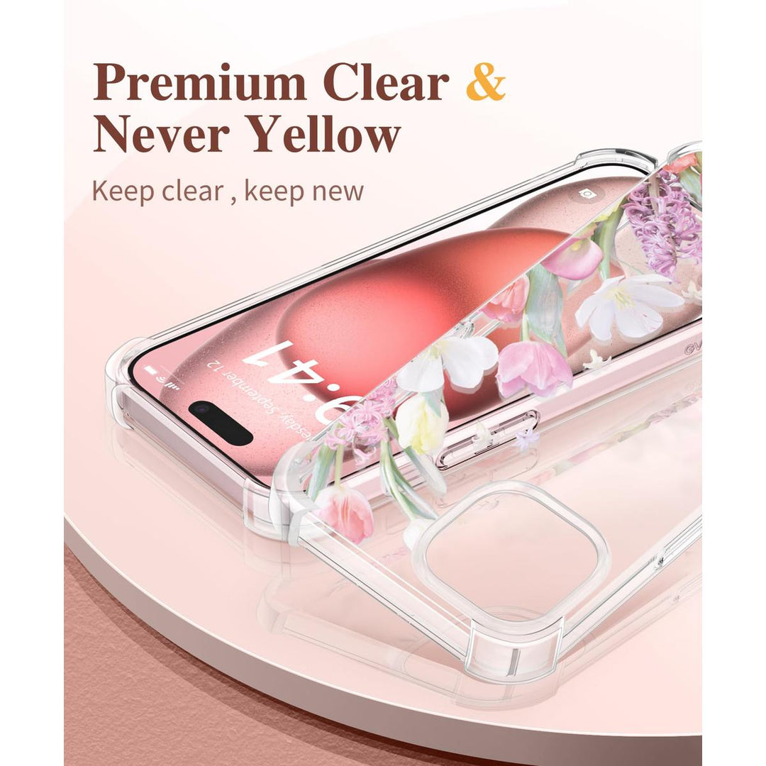 Floratopia Slim 3-in-1 iPhone 15 Plus Case - DOKUTRONIX