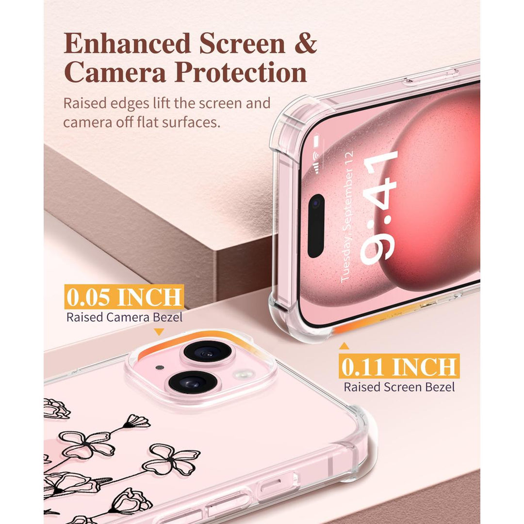 Floratopia Slim 3-in-1 iPhone 15 Plus Case - DOKUTRONIX