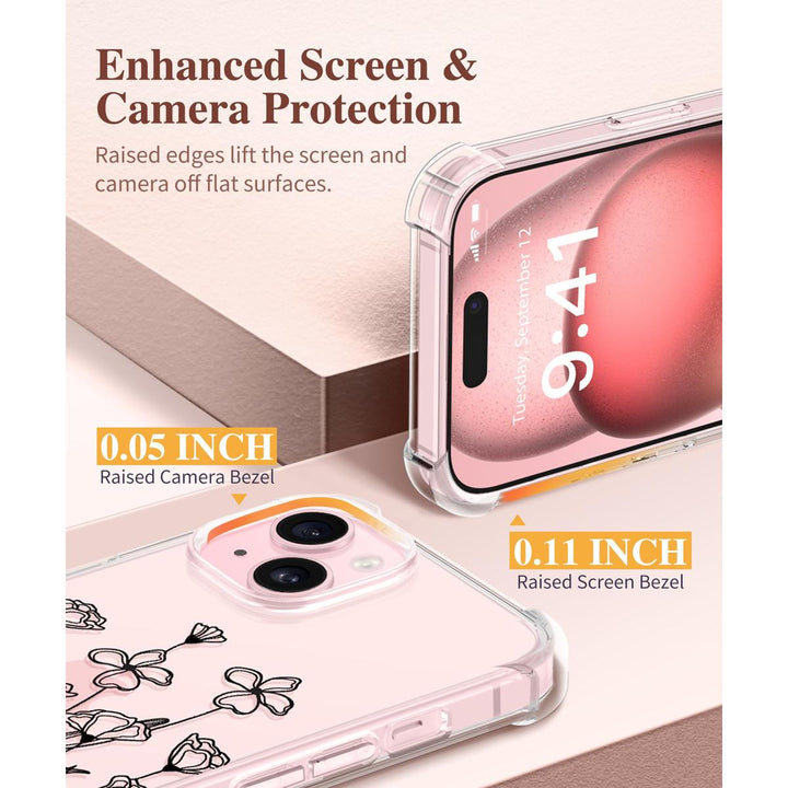 Floratopia Slim 3-in-1 iPhone 15 Plus Case - DOKUTRONIX