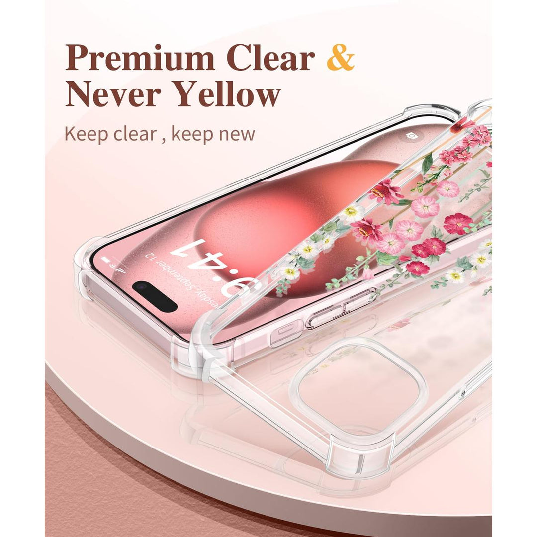 Floratopia Slim 3-in-1 iPhone 15 Plus Case - DOKUTRONIX