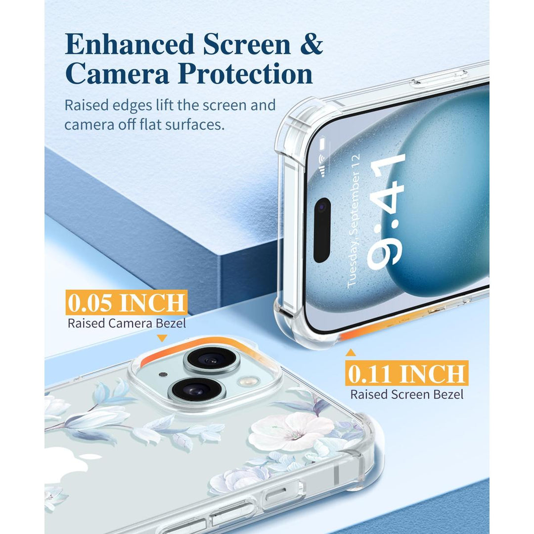 Floratopia Slim 3-in-1 iPhone 15 Plus Case - DOKUTRONIX