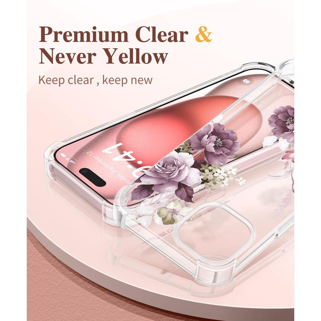 Floratopia Slim 3-in-1 iPhone 15 Plus Case - DOKUTRONIX